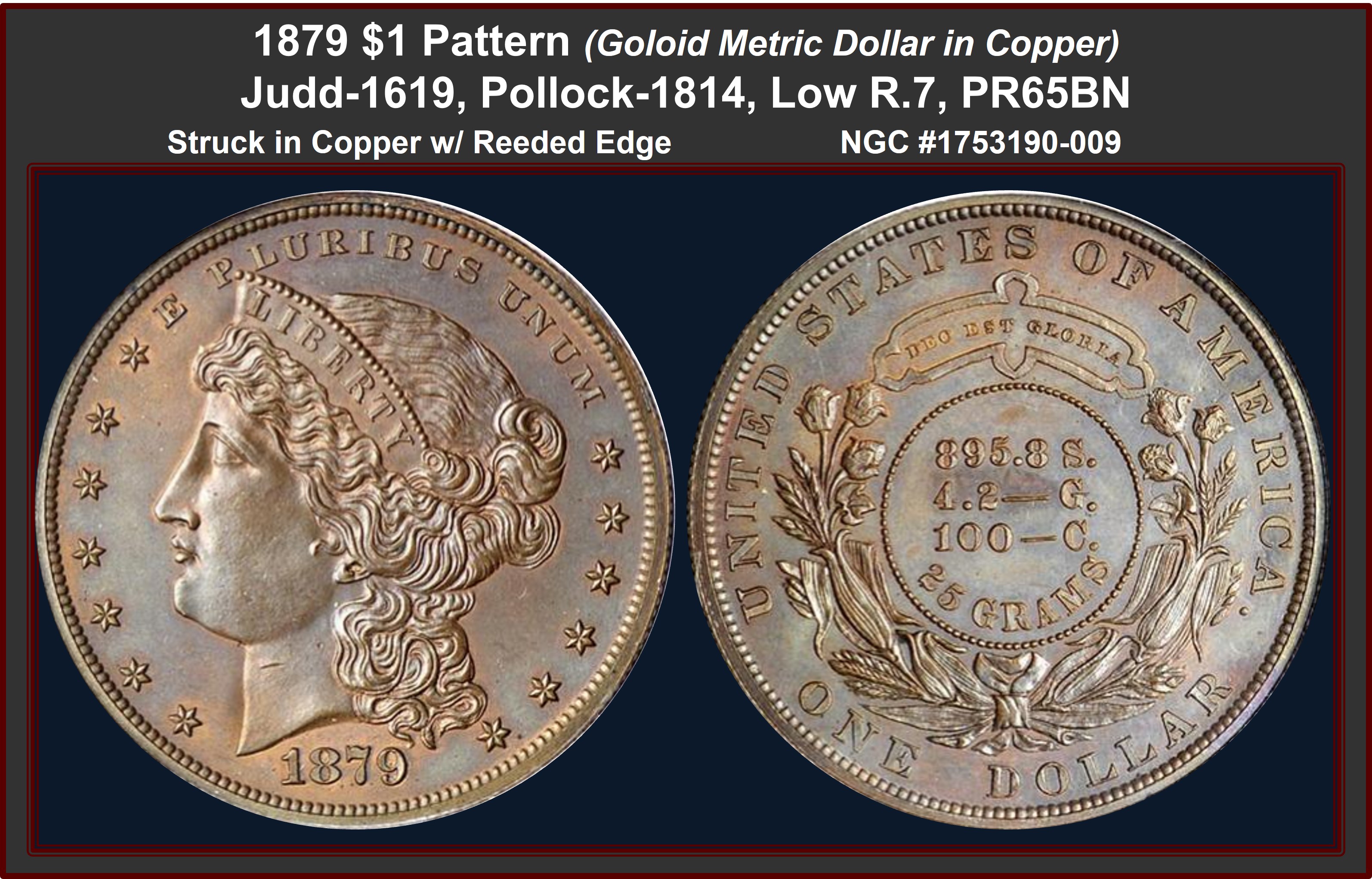 新品　ohta coin letter ume Morgan Dollar 1879-S E-Pluribus Unum (26.6g) | eBay